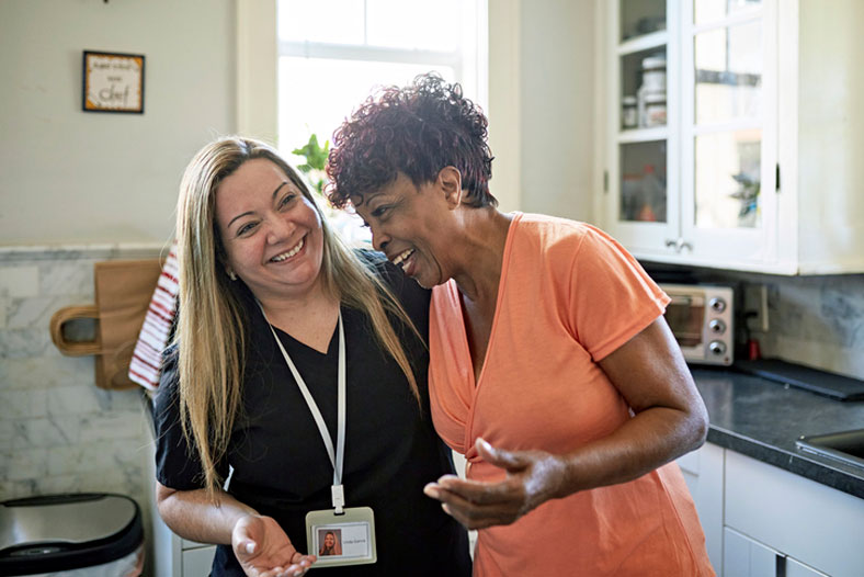 social worker home visit