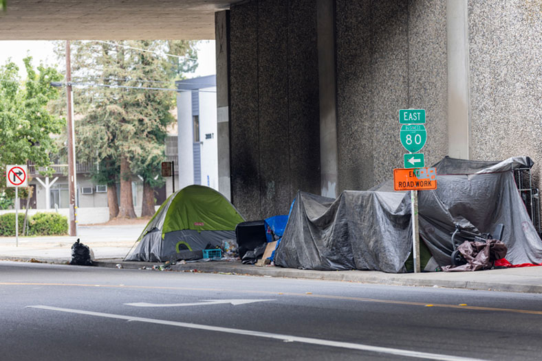 homeless tent